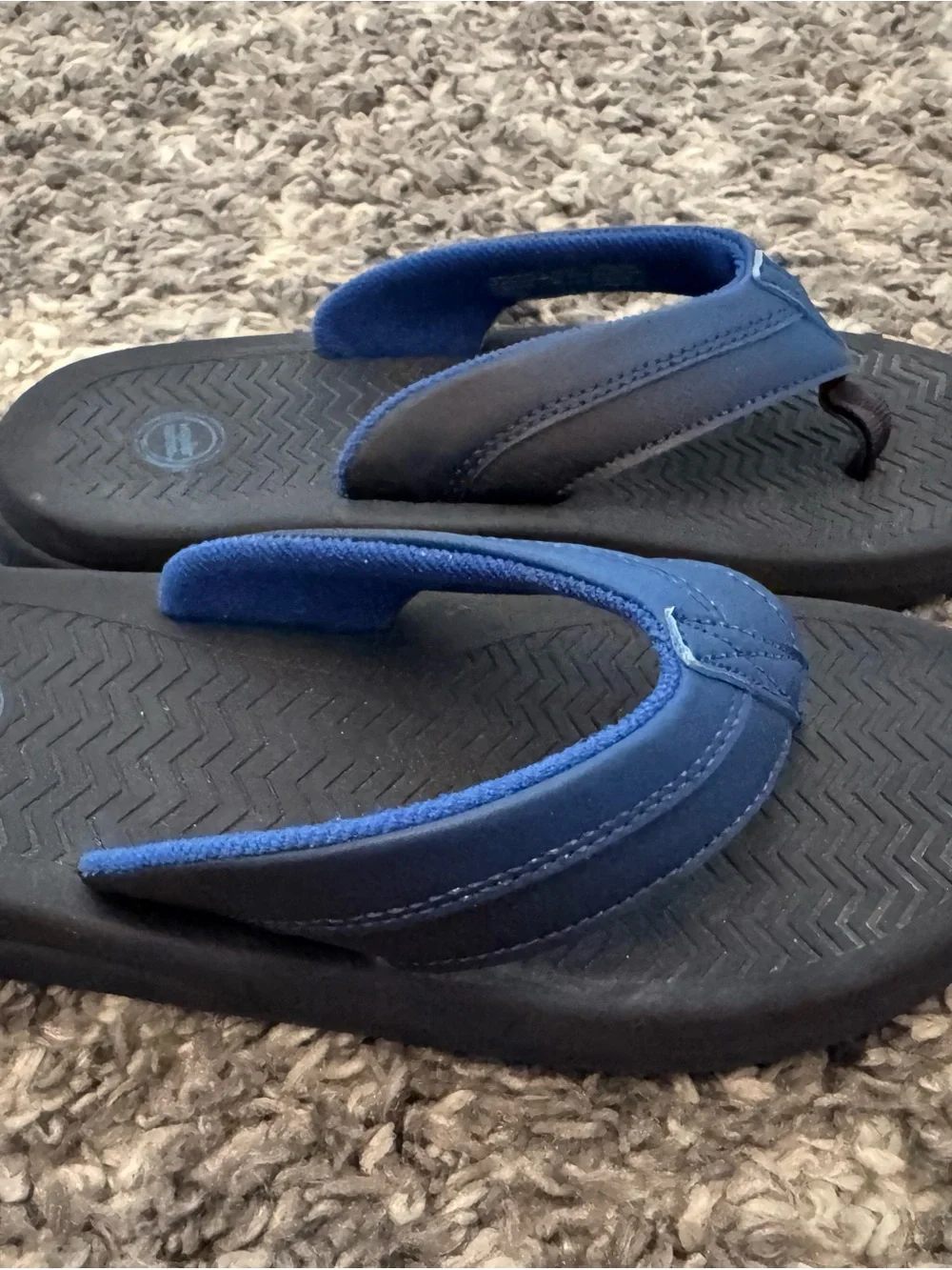 wonder nation Blue and Black Kids Flip Flop Sandals